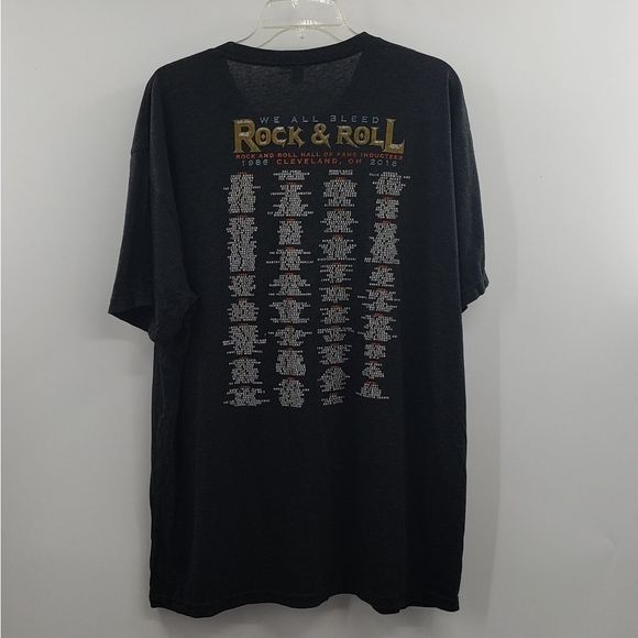 Rock & Roll Hall of Fame inductee Men's XXL Black T-Shirt 1986 - 2018 - Picture 2 of 5